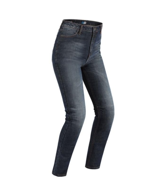 PMJ Ladies Sara High Waist Jeans (A) - Blue